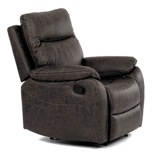 Polohovací křeslo, hnědá, látka vintage, TV-4092 COF3