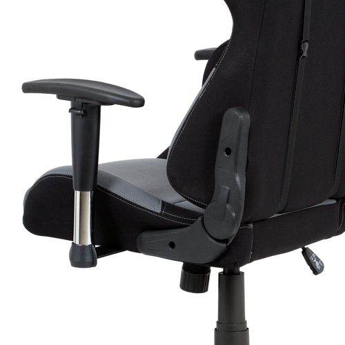Kancelářské křeslo, houpací mechanismus, šedá látka, KA-F01 GREY