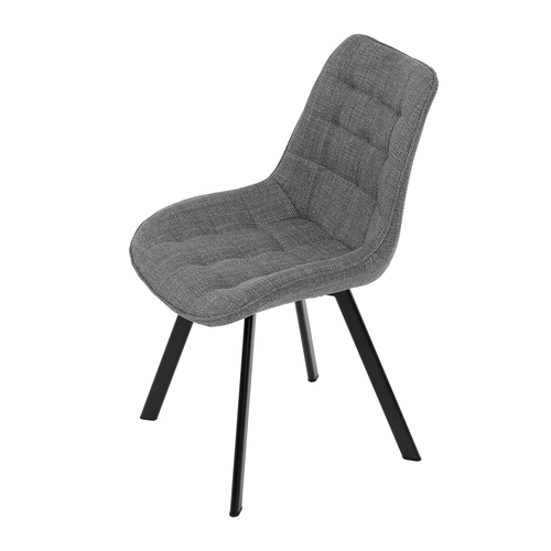 Jídelní židle, šedá, látka, HC-465 GREY2