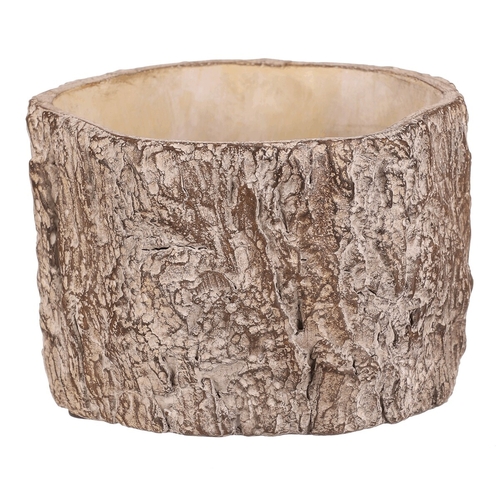 Obal betonový - imitace dřevěné kůry, vel. S, hnědý