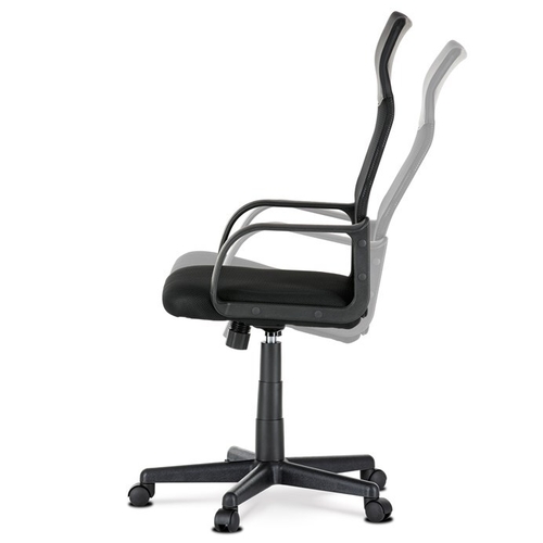Kancelářská židle, houpací mechanismus, černá síťovina, KA-L601 BK
