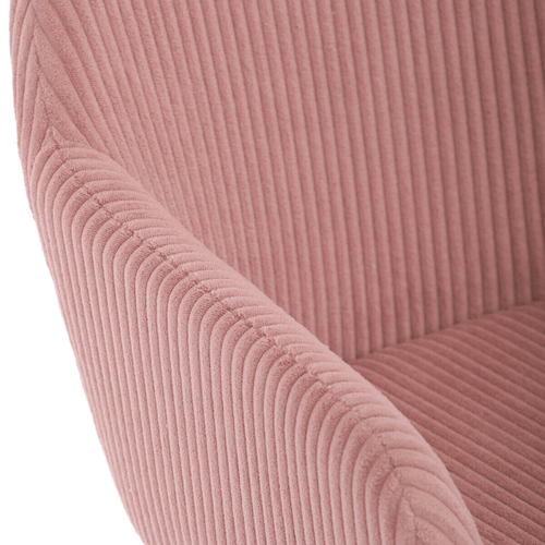 Jídelní židle, růžová, manšestrová látka, DCH-V4009 PINK6