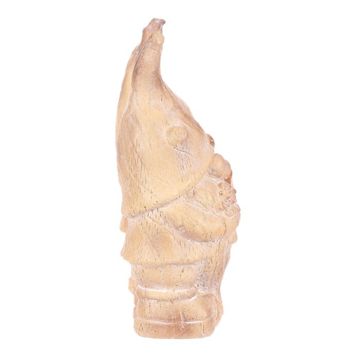 Trpaslík - polyresinová figurka, imitace dřeva, mix 2, cena za 1 ks