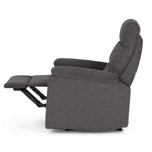 Sedací souprava, polohovací, šedá, látka, ASD-C5980 GREY2