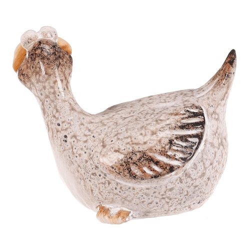 Kachna - keramická figurka, vel. M, barva krémová