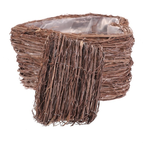 Obal proutěný - tvar srdce, přírodní, cena za sadu 2 ks