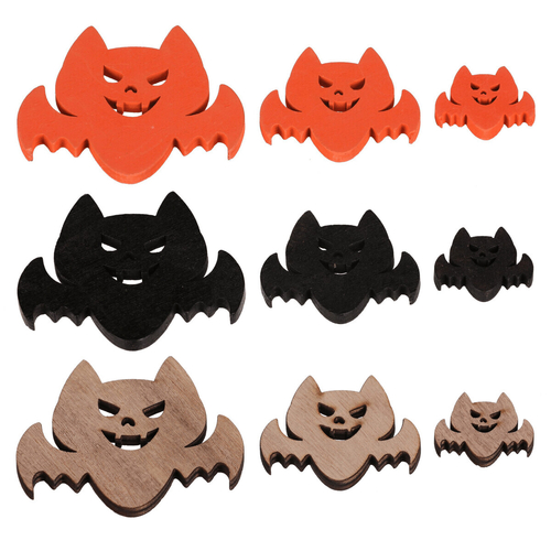 Netopýr - dřevěný, mix 3 barev a 3 vel., cena za balení (18 ks)