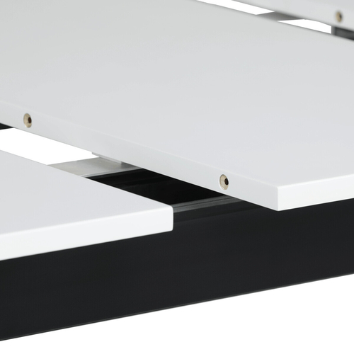 Jídelní stůl rozkládací 140-180x85 cm, mdf HT-W1630 WT