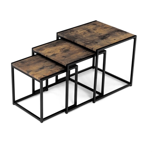 Konferenční stolek 45x45x45cm, mdf, old wood, AF-3003 OLW