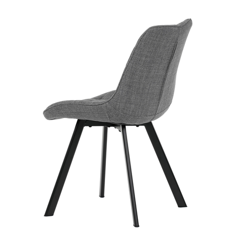 Jídelní židle, šedá, látka, HC-465 GREY2