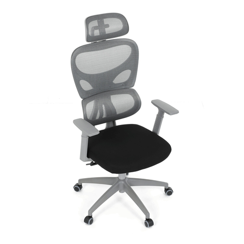 Kancelářská židle, houpací mechanismus, šedá, KA-K2081 GREY