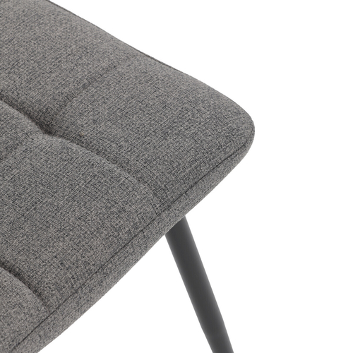 Jídelní židle, šedá, látka, DCL-V2017 GREY2