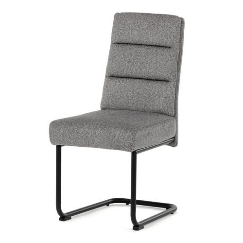 Jídelní židle, šedá, látka, DCL-P3107 SIL2