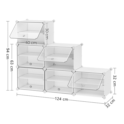 Botník, plast, bílá, ABO-E1033 WT