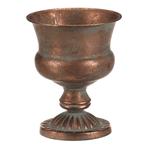 Číše kovová - aranžovací, 20 cm, barva měděná