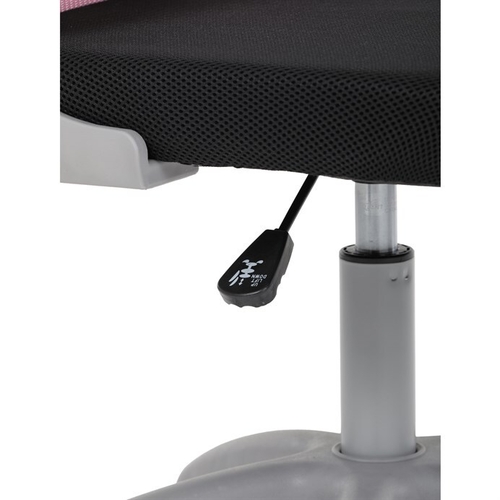Dětská židle, výškově nastavitelná, růžová síťovina, KA-K2008 PINK