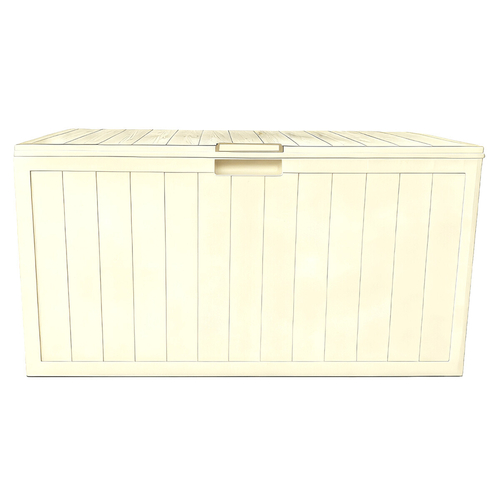 Zahradní úložný box 112x49x54cm, plast, béžová, 280l, AZB-G2075 CRM