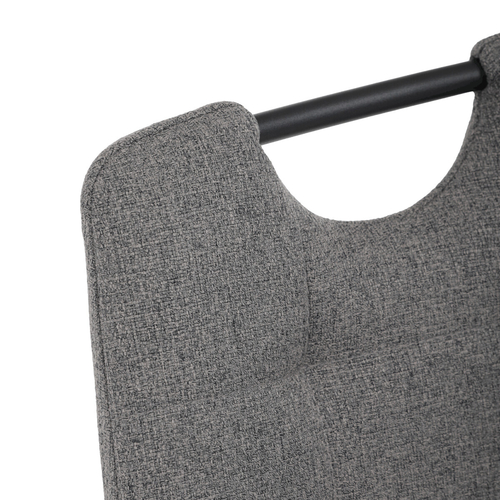 Jídelní židle, šedá, látka, DCL-V2017 GREY2