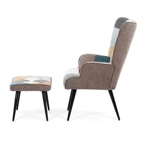 Relaxační křeslo, vícebarevná, látka, AK-303 PW2