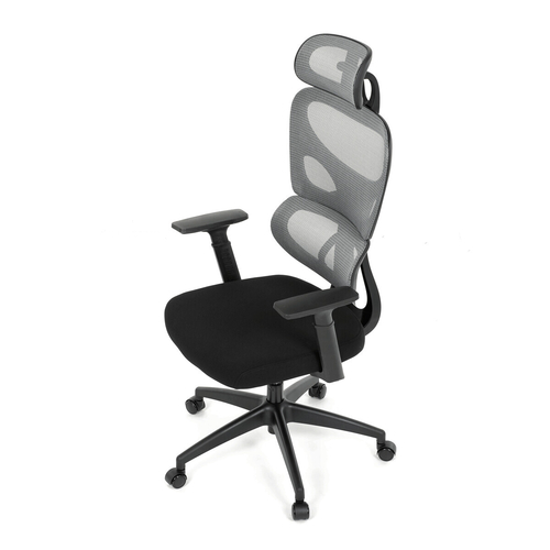 Kancelářská židle, houpací mechanismus, šedá, KA-K2080 GREY