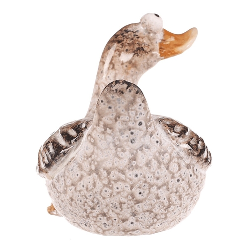 Kachna - keramická figurka, vel. M, barva krémová
