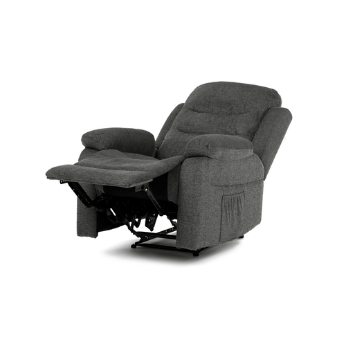 Polohovací křeslo, šedá, látka, TV-4086 GREY2