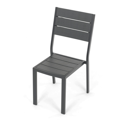 Zahradní sestava 156x78x74cm, polywood, šedá, AZS-B1656 GREY