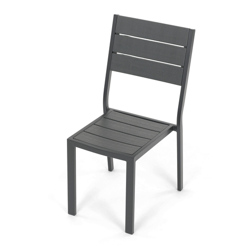 Zahradní sestava 156x78x74cm, polywood, šedá, AZS-B1656 GREY