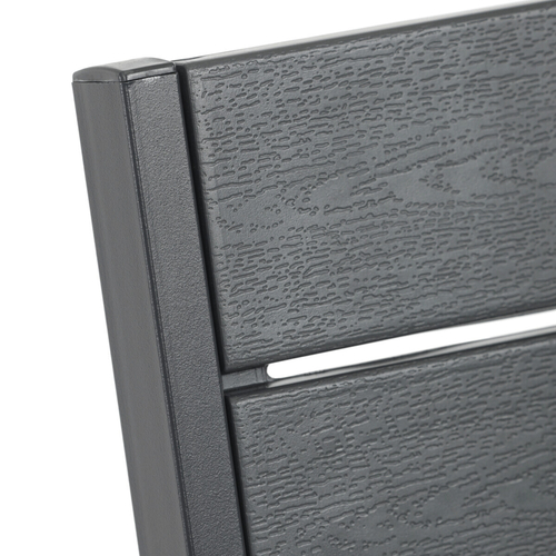 Zahradní sestava 156x78x74cm, polywood, šedá, AZS-B1656 GREY