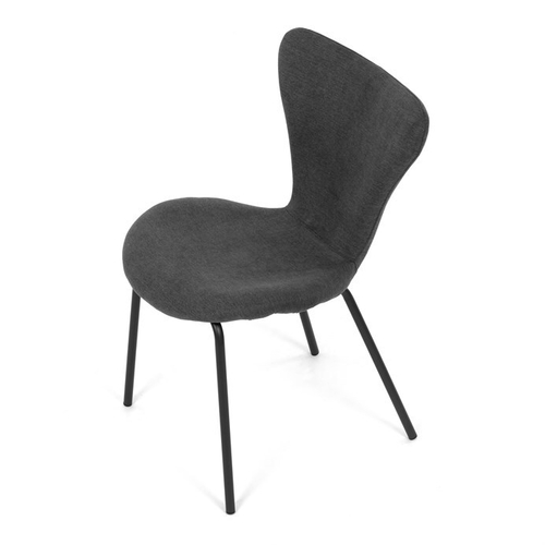 Jídelní židle, šedá, látka, CT-S8010 GREY2