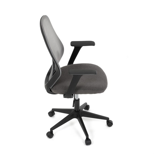 Kancelářská židle, houpací mechanismus, šedá síťovina, KA-V3149 GREY
