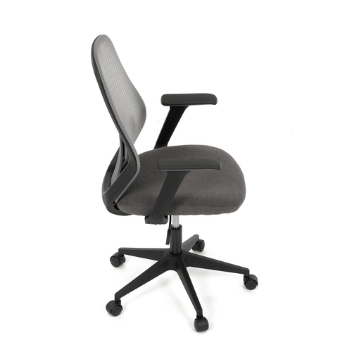 Kancelářská židle, houpací mechanismus, šedá síťovina, KA-V3149 GREY