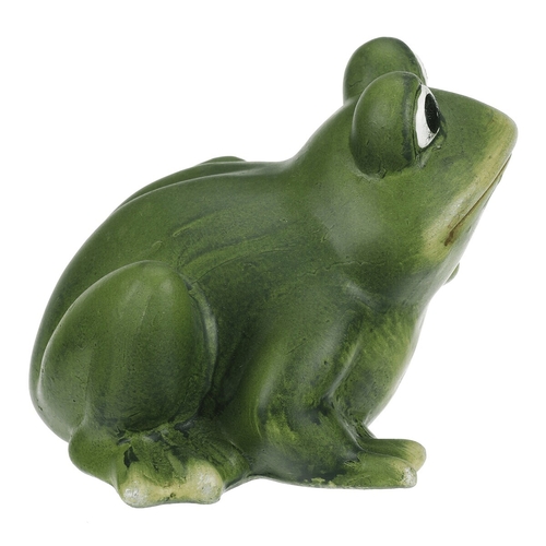 Žába - keramická figurka, vel. M, zelená