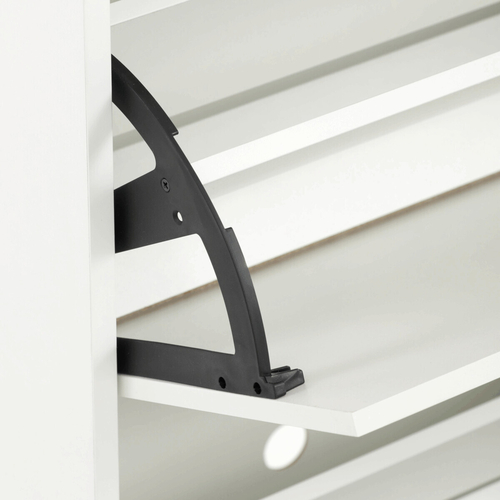 Botník, mdf, bílá, ABO-G1014 WT