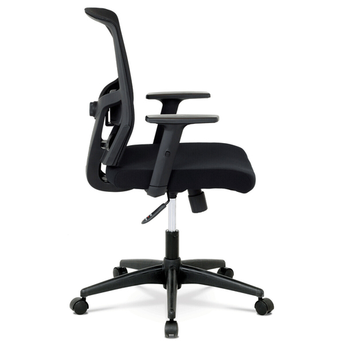 Kancelářská židle, houpací mechanismus, černá síťovina, KA-B1012 BK