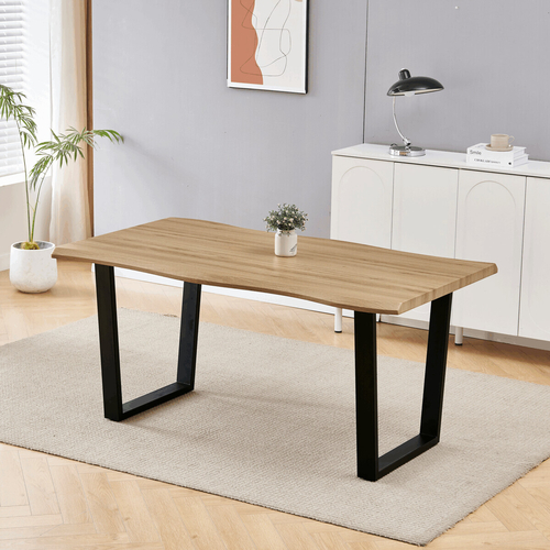 Jídelní stůl 160x90cm, mdf, divoký dub, HT-F4216 OAK