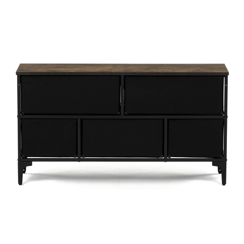 Komoda 103x30x56cm, mdf, vícebarevná, AUK-W2103 BK