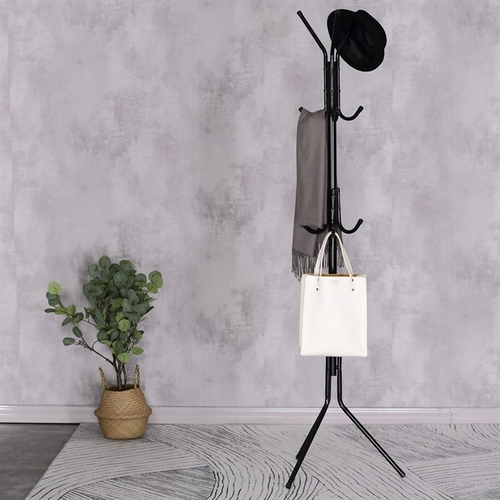 Věšák, kov, černá, GD-101 BK