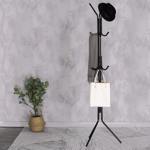 Věšák, kov, černá, GD-101 BK