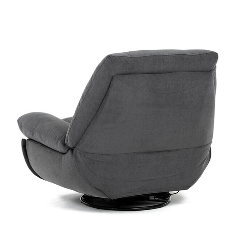 Polohovací křeslo, elektrické zabudované ovládání, šedá, látka, TV-7089 GREY2