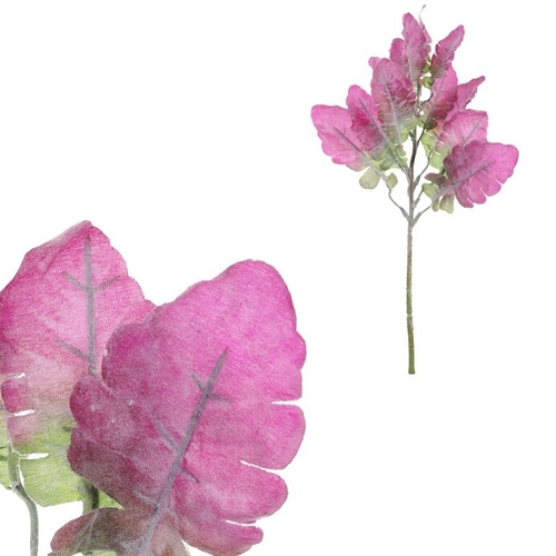 Senecio - umělý trs, zeleno-fialová barva