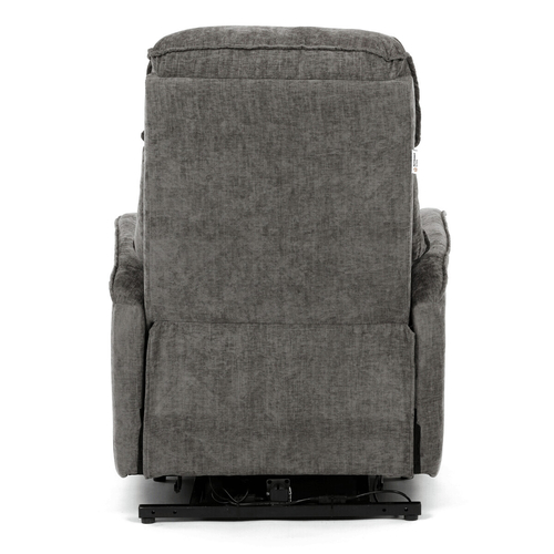 Polohovací křeslo, elektrické kabelové ovládání, šedá, látka, TV-H9727 GREY2