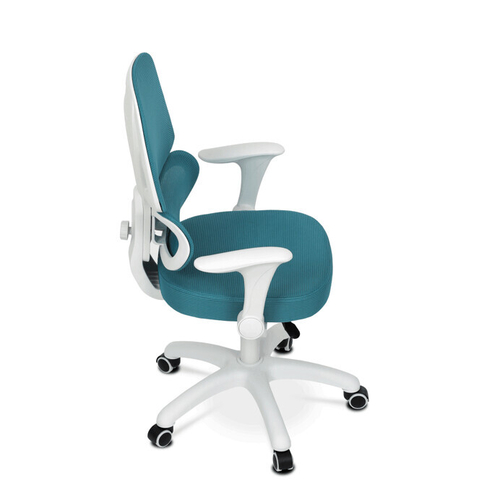 Dětská židle, výškově nastavitelná, modrá síťovina, KA-K1063 BLUE