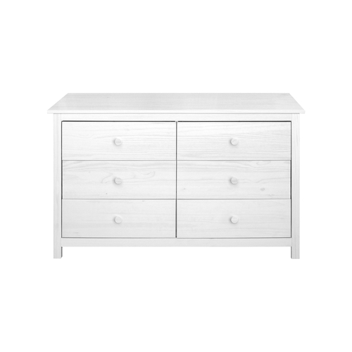 Komoda 6 zásuvek TORINO bílá