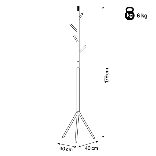 Věšák, kov, bílá, 80001-01 WT