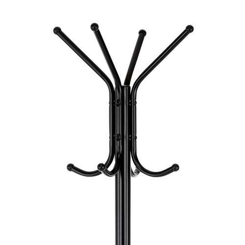 Věšák, kov, černá, 80001-06B BK