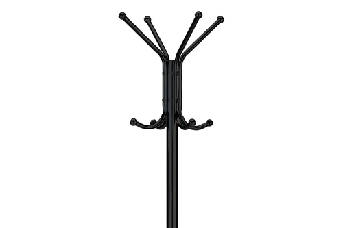 Věšák, kov, černá, 80001-06B BK