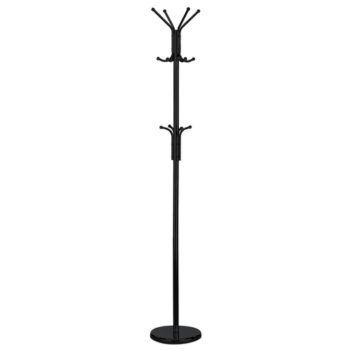 Věšák, kov, černá, 80001-06B BK