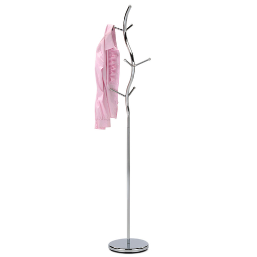 Věšák, kov, stříbrná, 80003-09 CR