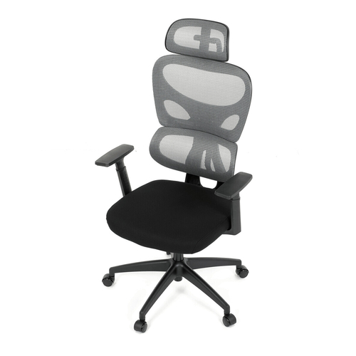 Kancelářská židle, houpací mechanismus, šedá, KA-K2080 GREY